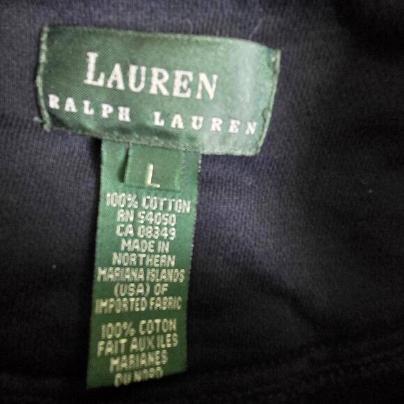 Lauren Ralph Lauren Men's Navy Blue Henley‎ Sweater - Picture 6 of 6